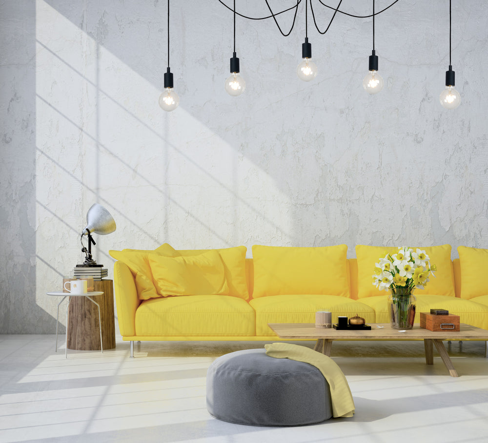 Lucide FIX moderne hanglamp, 5xE27 fittingen, Zwart metaal, rond ontwerp, verstelbare hoogte, IP20