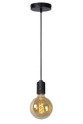 Lucide JOVA hanglamp Zwart & Goud, 1xE27 fitting, verstelbare hoogte, metalen ontwerp, IP20 binnen hanglamp