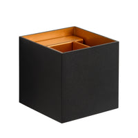 Applique murale LED Lucide XIO dimmable G9 1x4W 2700K angle de faisceau réglable Noir design carré moderne