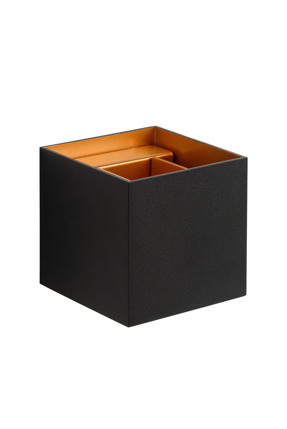 Applique murale LED Lucide XIO dimmable G9 1x4W 2700K angle de faisceau réglable Noir design carré moderne