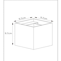 Applique murale LED Lucide XIO dimmable G9 1x4W 2700K angle de faisceau réglable Noir design carré moderne