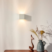 Applique murale LED Lucide XIO, dimmable G9 4W 2700K, angle de faisceau réglable, carré aluminium Blanc, IP20