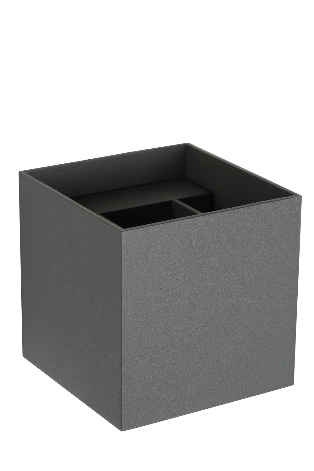 Applique murale LED Lucide XIO, G9 dimmable 1x4W 2700K, angle de faisceau réglable, Gris Foncé, design carré moderne