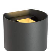 Applique murale LED Lucide XIO, dimmable G9 3.5W 2700K, angle de faisceau réglable, aluminium moderne Gris Foncé