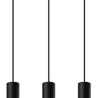 LED Hanglamp zwart chrome LOOPEZ - 3 x GU10 aansluiting