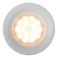 Spot encastré de salle de bain Lucide ZIVA LED, douille GU10, IP44, aluminium rond, Blanc Sable, Ø84mm