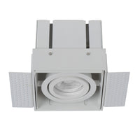 Lucide TRIMLESS inbouwspot, 1xGU10, vierkant, Sand White, IP20, modern aluminium design