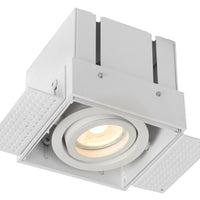 Lucide TRIMLESS inbouwspot, 1xGU10, vierkant, Sand White, IP20, modern aluminium design