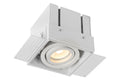 Spot encastré TRIMLESS Lucide, 1xGU10, carré, Blanc Sable, IP20, design moderne en aluminium