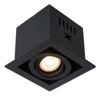 Spot encastré LED Lucide CHIMNEY, 1xGU10, dimmable, 50W max, 220-240V, IP20, Aluminium noir