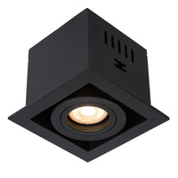 Spot encastré LED Lucide CHIMNEY, 1xGU10, dimmable, 50W max, 220-240V, IP20, Aluminium noir