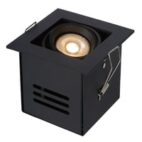Spot encastré LED Lucide CHIMNEY, 1xGU10, dimmable, 50W max, 220-240V, IP20, Aluminium noir