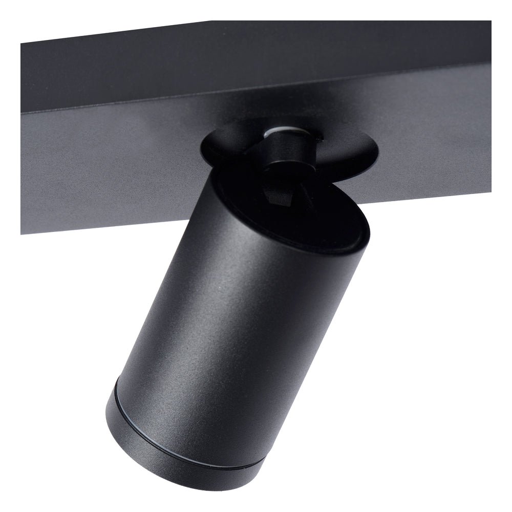 Lucide TAYLOR LED plafondspot, 2x5W GU10 dim to warm 2200K-3000K, IP44 badkamerlamp Zwart