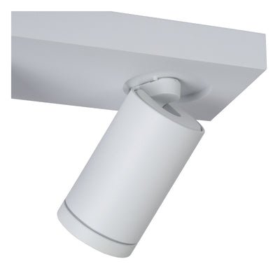 Lucide TAYLOR LED badkamer plafondspot, 2x5W GU10, 2200K-3000K dim to warm, IP44 Zandwit