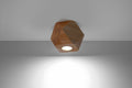 Plafondspot Woody 1 natuurlijk hout