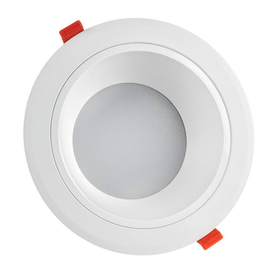 Spot encastré LED Spectrum 25W 230V 3000K blanc chaud 1875 lumens faisceau 90° IP20 Blanc 230mm