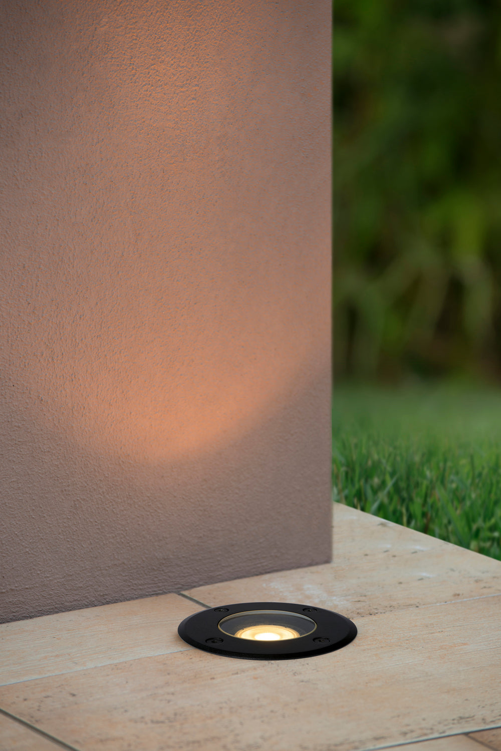 Lucide BILTIN LED grondspot IP67 Zand Mat Zwart Ø108mm GU10 220-240V buiten inbouwverlichting