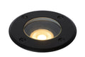 Lucide BILTIN LED grondspot IP67 Zand Mat Zwart Ø108mm GU10 220-240V buiten inbouwverlichting