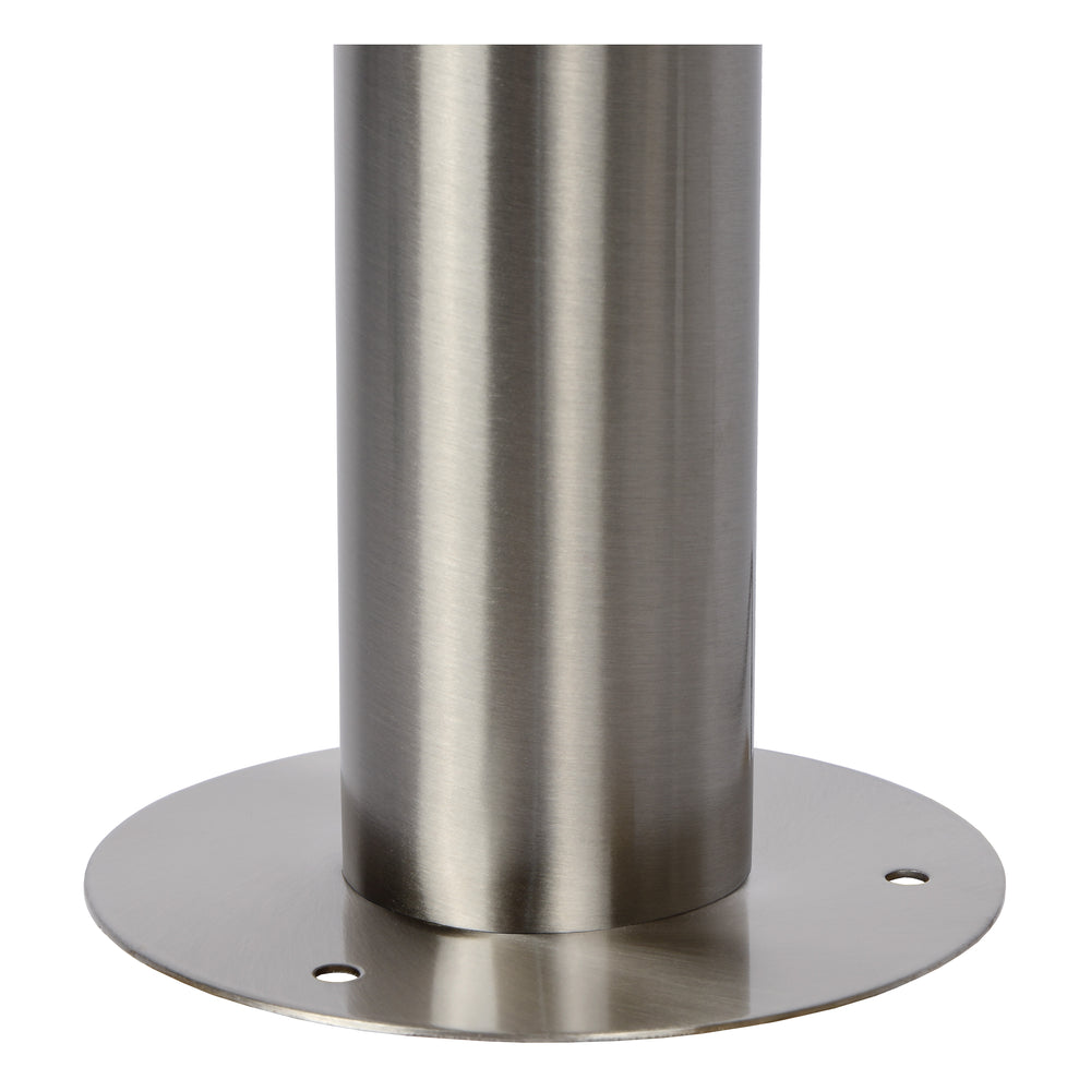 Poteau lanterne d’extérieur Lucide Zico, IP44 acier inoxydable, 1xE27 60W max, hauteur 1000mm design classique