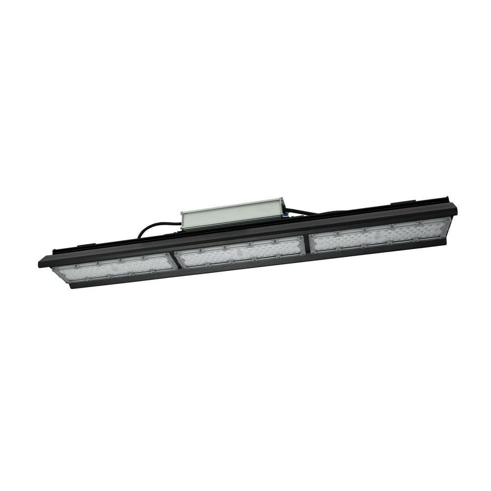 Spectrum LED High Bay HALLS LINE 150W 230V 4000K 21000 lumen IP66 IK10 Zwart Aluminium Hangend CE