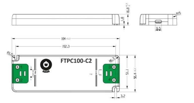 Alimentation LED GLP 24V 100W 4.17A IP20 driver CE RoHS avec performance fiable pour éclairage intérieur
