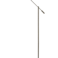 Lampe de lecture sur pied LED Lucide ANSELMO, gradable 9W 3000K, 100-240V, IP20, métal, finition nickel satiné