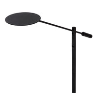 Lucide ANSELMO lampadaire de lecture LED, 9W 3000K dimmable, hauteur 1400mm, Noir Sablé Mat, Métal, IP20