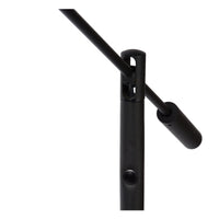 Lucide ANSELMO lampadaire de lecture LED, 9W 3000K dimmable, hauteur 1400mm, Noir Sablé Mat, Métal, IP20