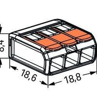 Wago borne de connexion 3 pôles 4mm² IP20 221-413 50 pièces pour une gestion de câbles facile