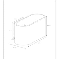 Lucide XERA wandlamp, modern ovaal design, 1xG9 fitting, uplight & downlight, Aluminium Zwart, IP20