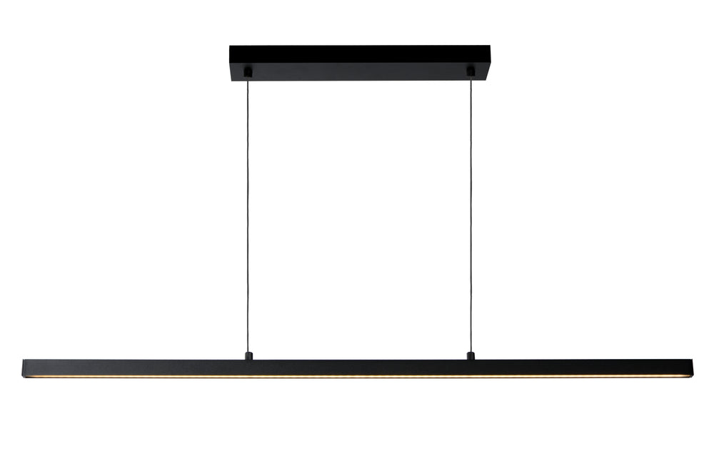 Lucide SIGMA LED hanglamp, dimbaar 30W 230V 2700K 1711 lumen CRI 90 Zwart modern design IP20