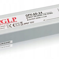 Adaptateur d’alimentation LED GLP 24V 60W 2.5A IP67 pilote étanche CE RoHS pour éclairage LED