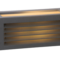 Lucide DIMO wandlamp Antraciet, binnen buiten, E27 fitting, IP54, rechthoekige aluminium behuizing