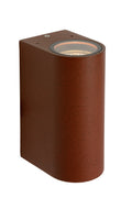 Applique murale Lucide BOOGY intérieur extérieur 2xGU10 IP44 aluminium rouille moderne éclairage haut bas