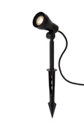 Projecteur de jardin LED Lucide SPIKE, 1x5W GU10 3000K, dimmable, IP54 Luminaire d’extérieur en aluminium noir