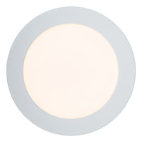 Plafonnier de salle de bains LED Lucide BRICE, rond 18 cm, dimmable 12W 3000K, IP44 Blanc