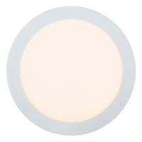 Lucide BRICE LED badkamer plafondlamp, dimbaar 15W 3000K, IP44 rond 24cm Wit modern design