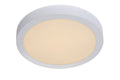 Lucide BRICE LED badkamer plafondlamp, dimbaar 30W 3000K, rond 300mm, IP44, Witte afwerking