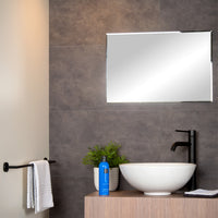 Plafonnier de salle de bain Lucide BRICE LED, dimmable 15W 3000K, IP44, finition carrée blanc mat