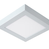 Plafonnier de salle de bain LED Lucide BRICE, dimmable 22W 3000K IP44 carré Blanc design moderne