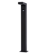Lucide TEXAS-IR LED sokkellamp 7W 3000K IP54 met bewegings- en dag/nachtsensor Donkergrijs