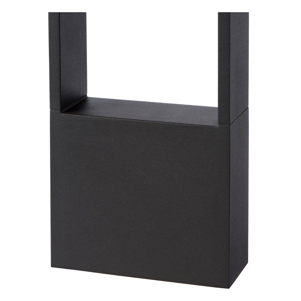 Lucide GOA LED sokkellamp 10W 3000K IP54 Donkergrijs buitenverlichting tuin