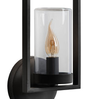 Applique murale Lucide NISPEN Noir, douille 1xE14, 40W max, IP44 luminaire métallique intérieur extérieur 220-240V