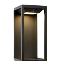 Applique murale extérieure LED solaire Lucide Tenso 2.2W 3000K IP54 aluminium moulé anthracite