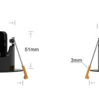 Spot LED encastrable par LCB, 95mm, 5W, 420 lumen, 2700K blanc chaud, IP65, dimmable, pour salle de bain