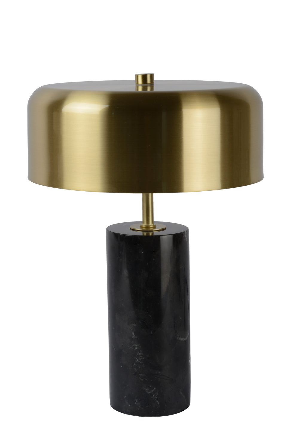 Lampe de table moderne Lucide MIRASOL Ø25cm Métal marbre noir, 3xG9 douilles, dimmable avec interrupteur sur câble, IP20