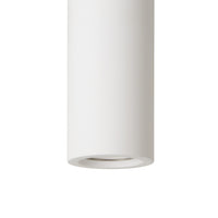 Spot plafond Lucide Gipsy, 1xGU10, 220-240V, IP20, Plâtre blanc, design cylindrique moderne Ø7cm