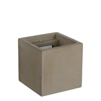 Lucide GIPSY wandlamp, modern vierkant betonnen design, G9 fitting, 25W max, dimbaar, 220-240V, IP20, Grijs