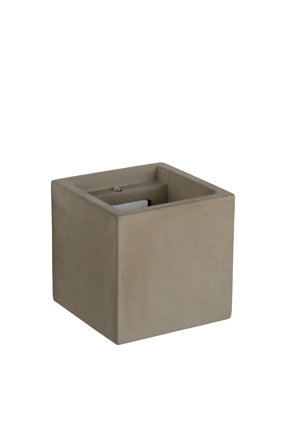 Lucide GIPSY wandlamp, modern vierkant betonnen design, G9 fitting, 25W max, dimbaar, 220-240V, IP20, Grijs