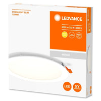 LED inbouw downlight slank 22W 2000 lumen 110 graden 865 daglicht 225mm